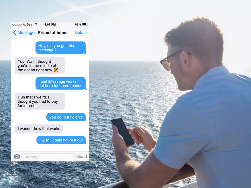 Por Qué iMessage Funciona en el Wifi de un Crucero (¡Sin Pagar!)