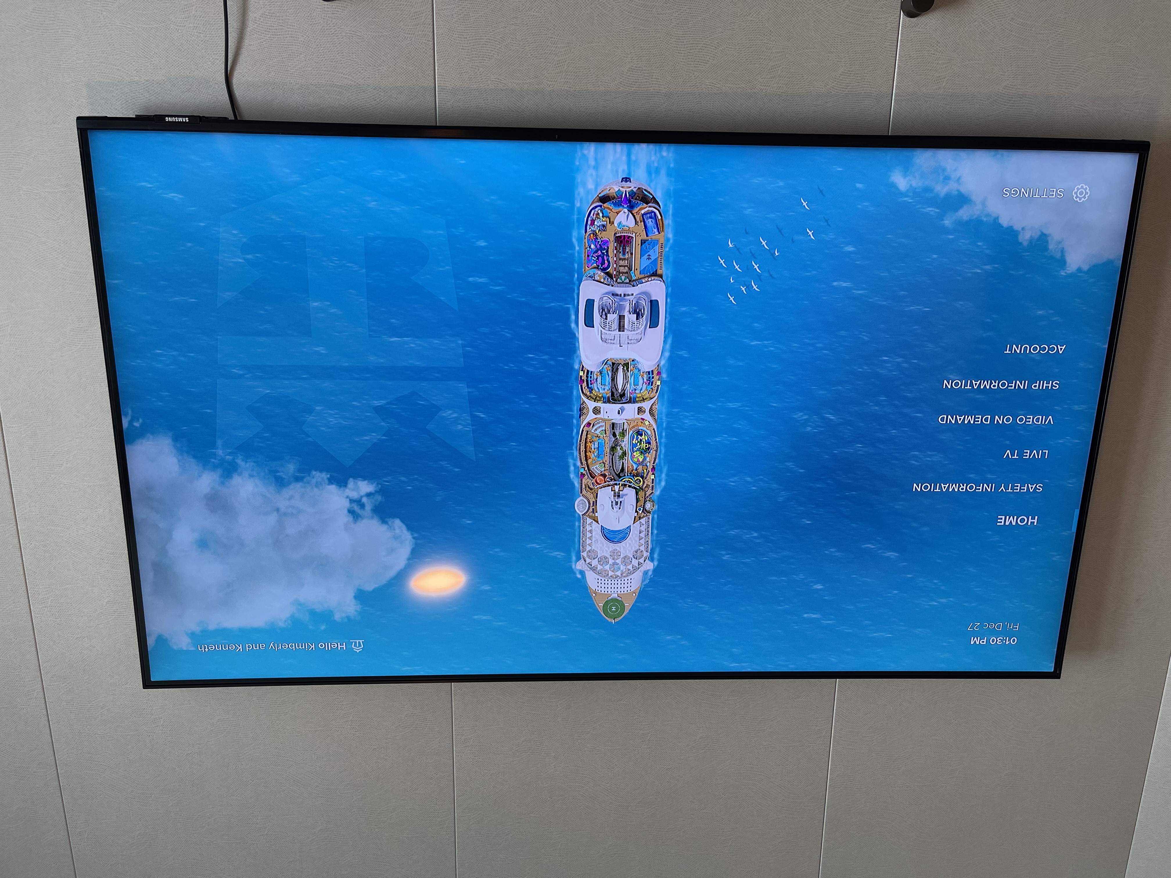How to change TV Input on Samsung Onboard TVs Without a Universal Remote on Royal Caribbean