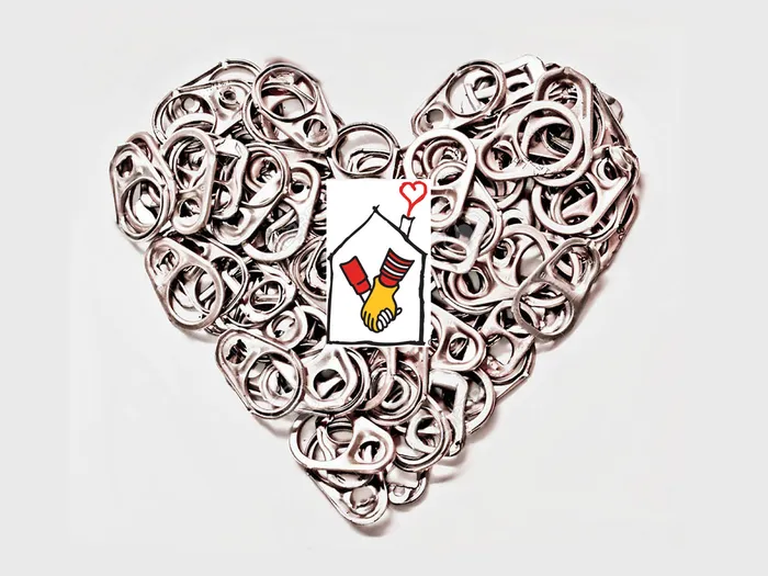 Anillas de aluminio recolectadas para Ronald McDonald House Charities