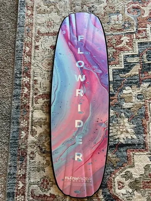 Flowboard bottom showing water channels for improved traction