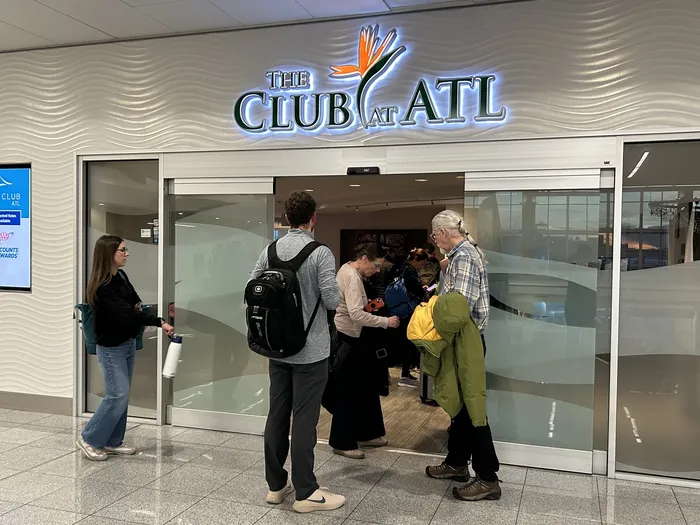 The Club at ATL airport lounge entrance