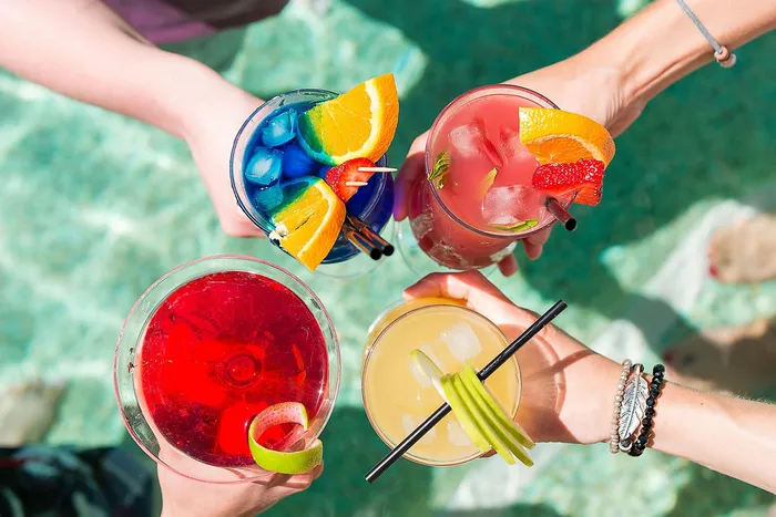 Bartender serving drinks on a Royal Caribbean cruise ship