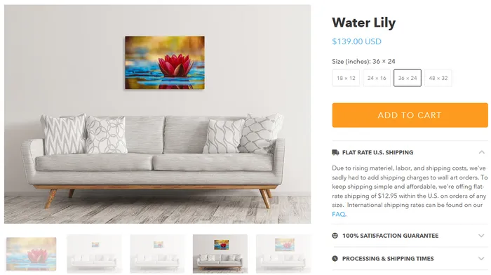 Wall art piece sold by Orb.co that comes bundled with a resort travel voucher